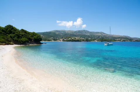 Avlaki beach Kassiopi Corfu Greece