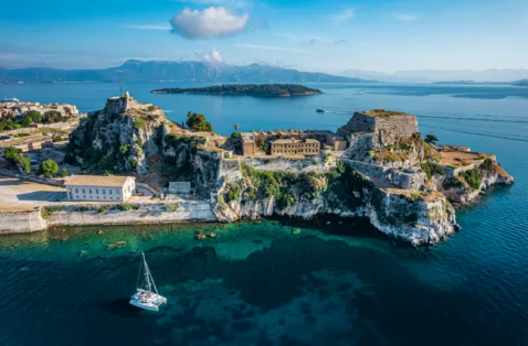 Castle fort Corfu Greece web