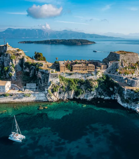 Castle fort Corfu Greece web