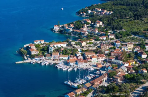 Fiskardo aerial Kefalonia Greece web