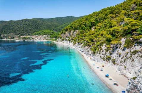 Hovolo beach Skopelos Greece web