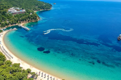Koukounaries beach Skiathos Greece web