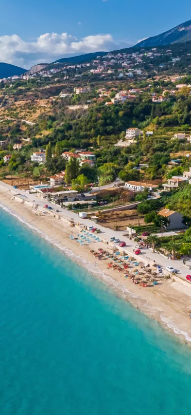 Lourdas and beach Kefalonia Greece web
