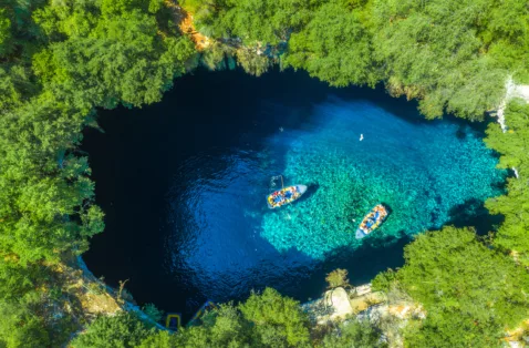 Melissani Lake Kefalonia Greece web