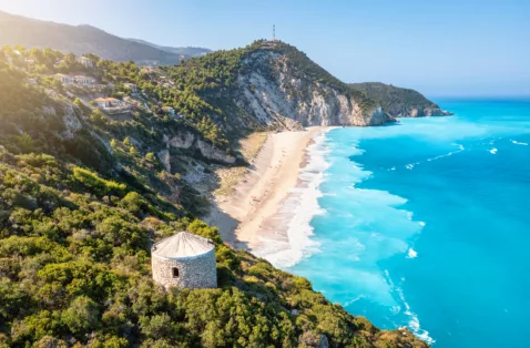 Milos beach Lefkada Greece web