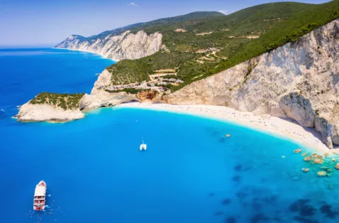 Porto Katsiki panorama Lefkada Greece web