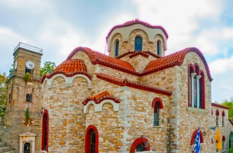 Shutterstock old church in Agios Lavredios Village pelion