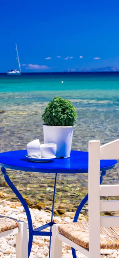 Shutterstock table by the sea