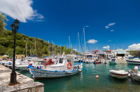 Vathi harbour Meganisi Greece web