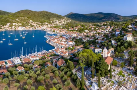 Vathy aerial Ithaka Greece web crop