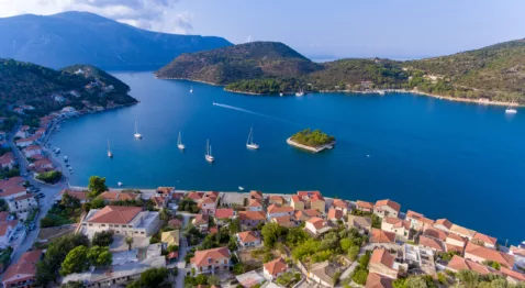 Vathy harbour Ithaka Greece web