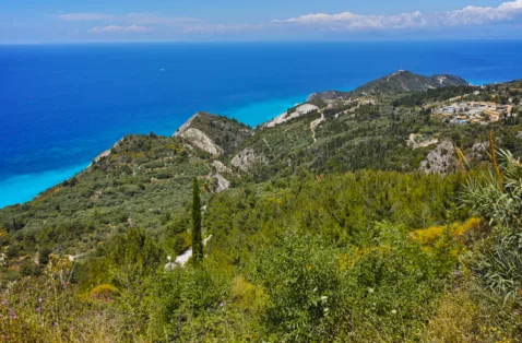 View from Tsoukalades Lefkada Greece web