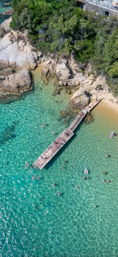 Vromolimnos beach Kolios Skiathos Greece web