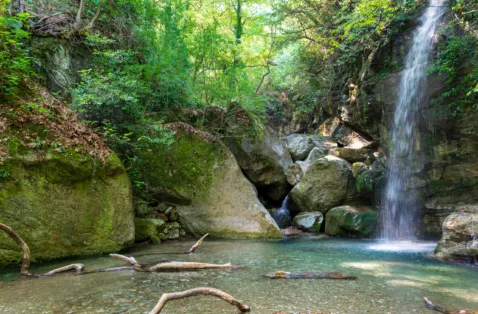 Waterfall Pelion Greece web